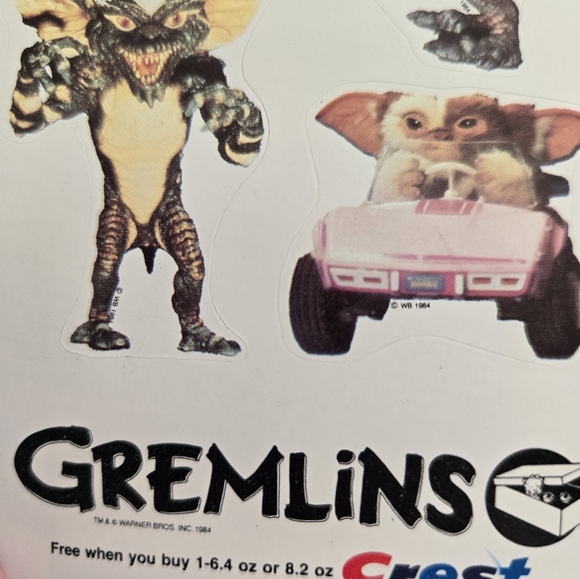 Vintage Lot Of Gremlin Stickers (6 Sheets) - Picture 3 of 3